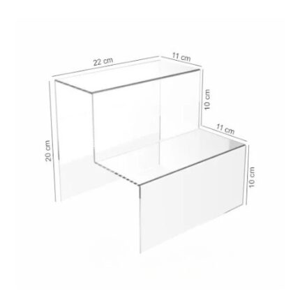 Exhibidor Acrílico de 4 mm para Calzado – 2 Pisos