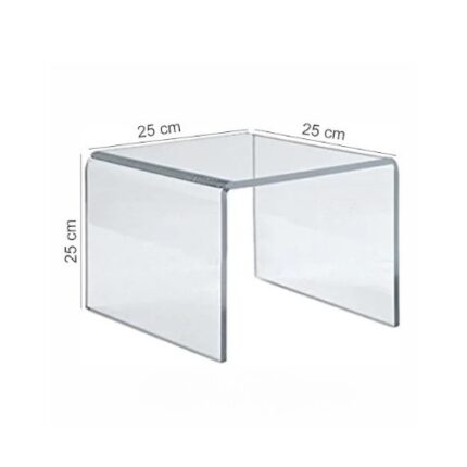 Alzador Acrílico de 4 mm para Exhibiciones (25(x3) x 25 cm)