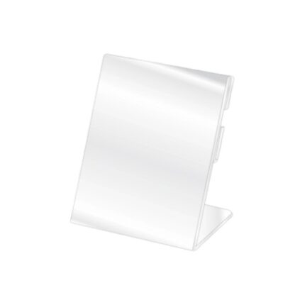 Porta Afiche acrílico Formato A7 En Forma L Inclinada