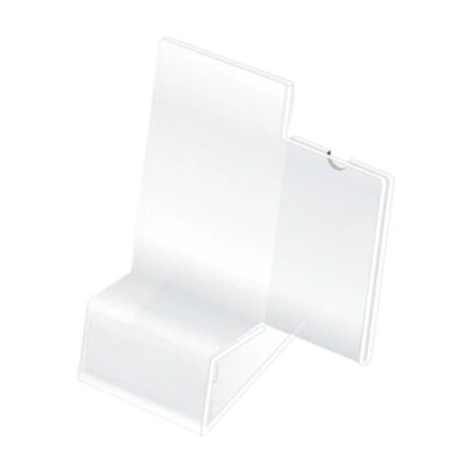 Porta Celular Acrílico con Solapa Lateral y Preciador